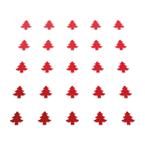 Christmas Tree - Red Glitter