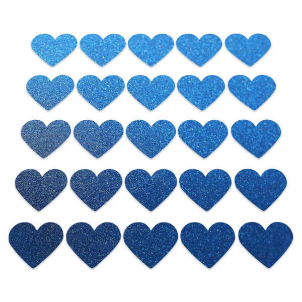 Heart - Blue Glitter