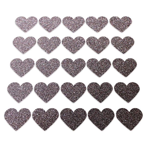 Heart - Brown Glitter