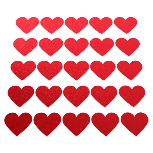 Heart - Red Glitter