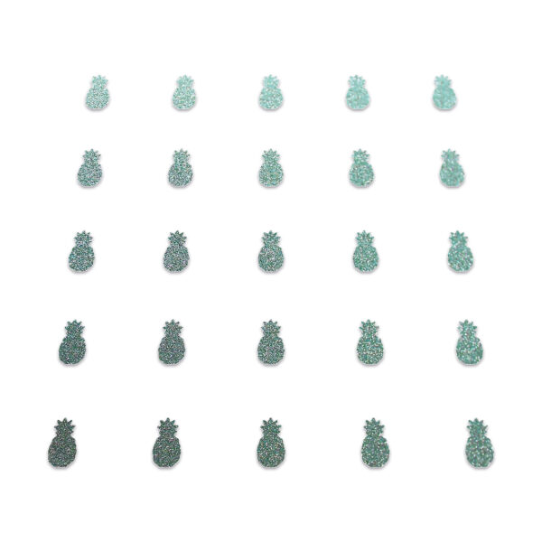 Pineapple - Duck Egg Glitter