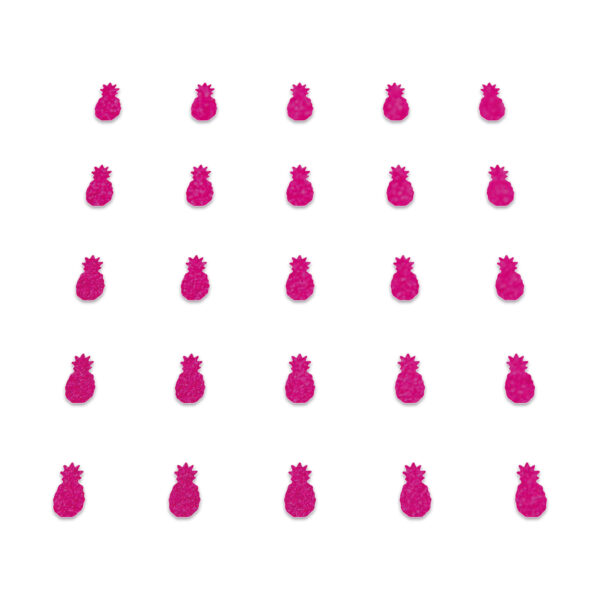 Pineapple - Neon Pink Glitter