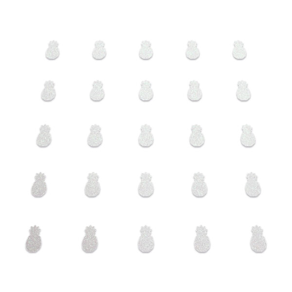 Pineapple - White Glitter