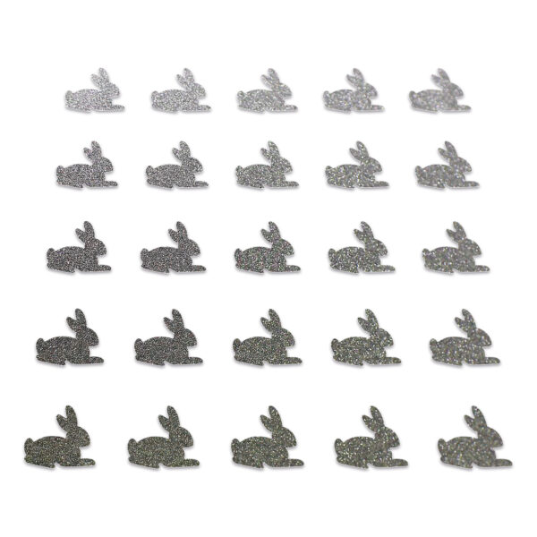 Rabbit - Grey Glitter