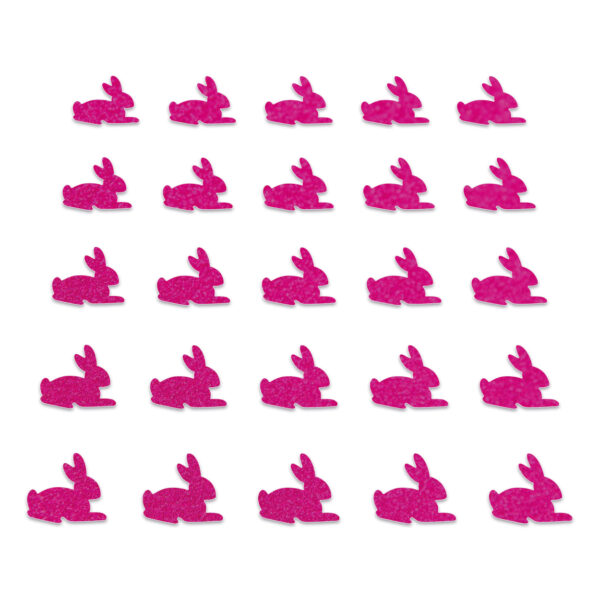 Rabbit - Neon Pink Glitter