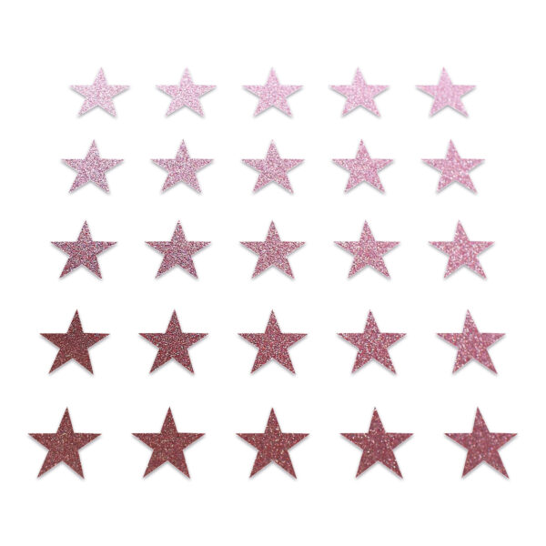 Star - Baby Pink Glitter