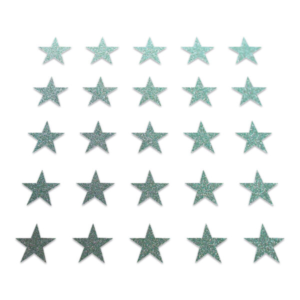 Star - Duck Egg Glitter