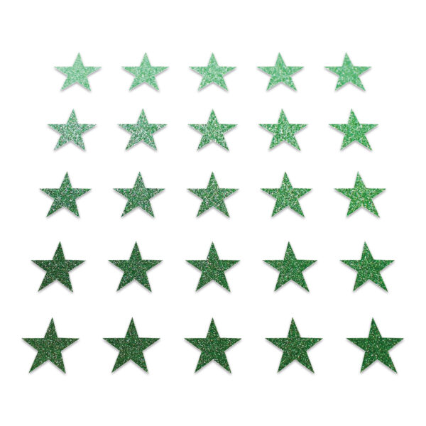 Star - Green Glitter