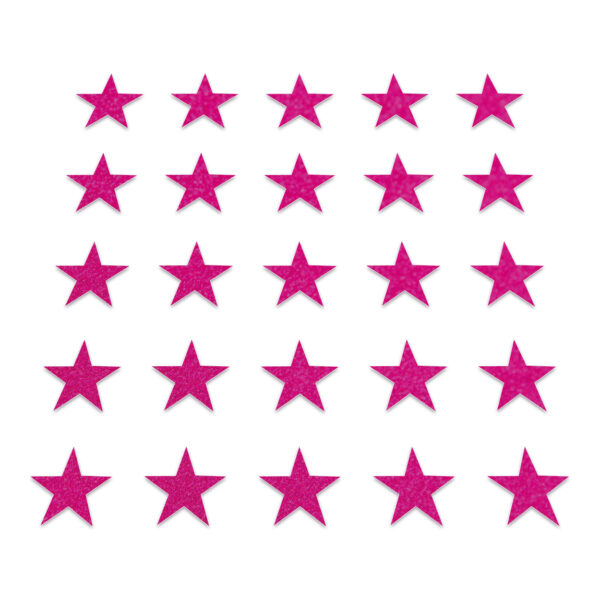 Star - Neon Pink Glitter